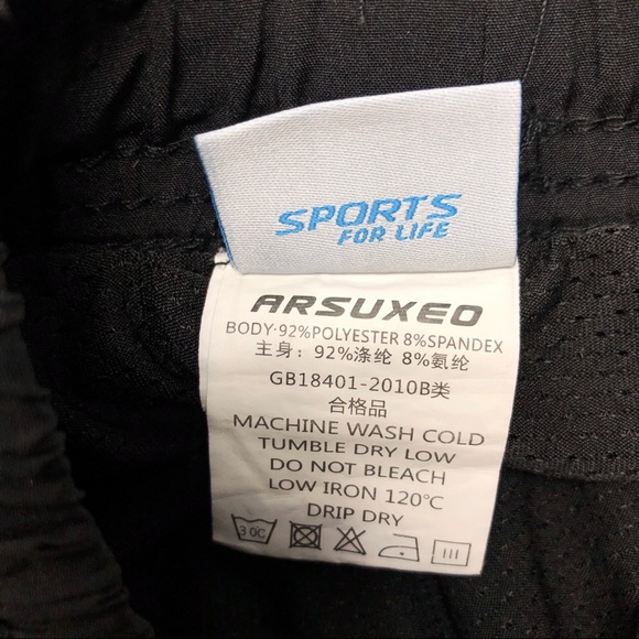 Arsuxeo Men’s Active Training/Running Shorts - Picture 7 of 8